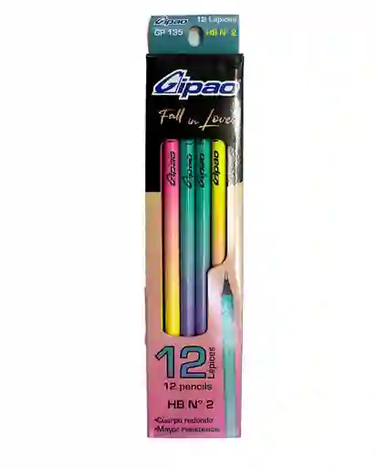 Lapiz Gipao Fall In Love Degrade Hb N°2 (gp-135) X12
