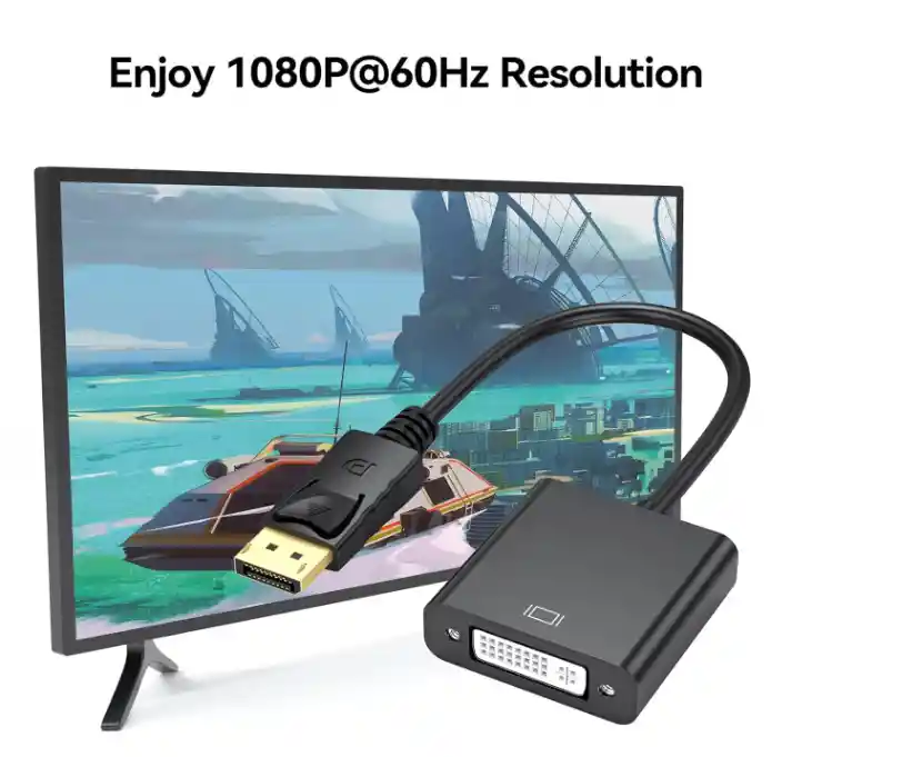 Convertidor Video Display Port Macho A Dvi-d Hembra 24+5