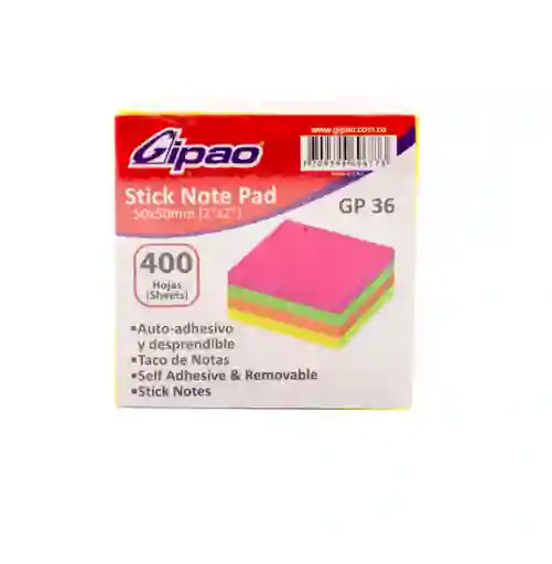 Taco Adhesivo Mini Colors X 400 (349-4)(gp-36) Gipao