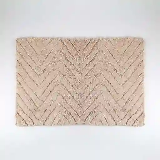 Tapete Bano Expressions Heritage 65x45cm Taupe Algodon
