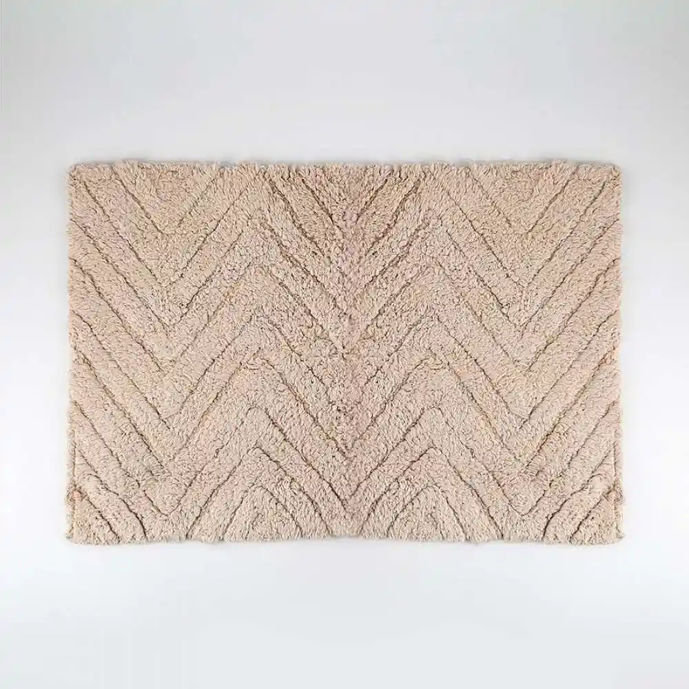 Tapete Bano Expressions Heritage 65x45cm Taupe Algodon
