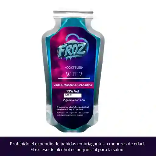 Coctel Y/o Granizado Wft (vodka, Manzana Y Granadilla) 250ml 10%vol
