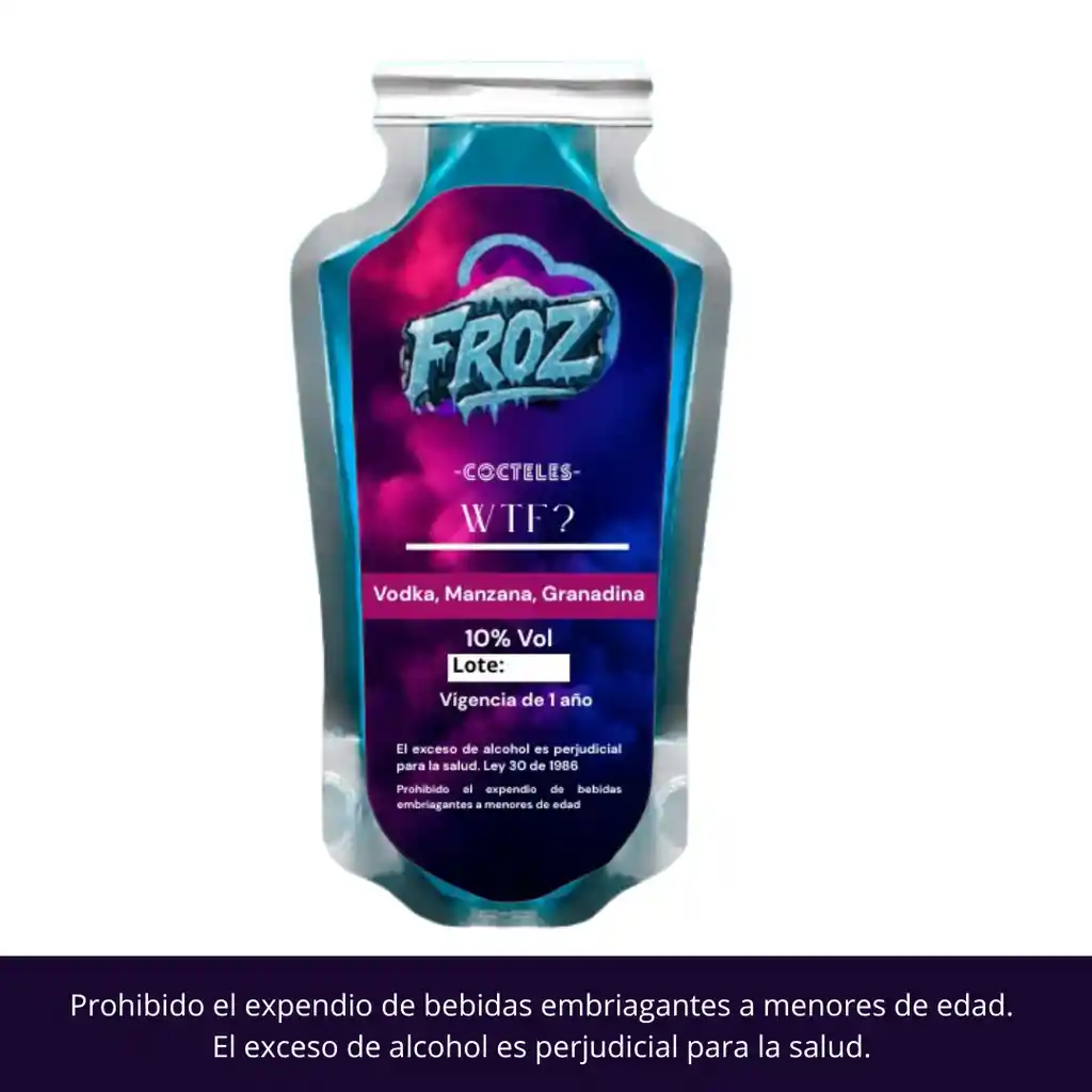 Coctel Y/o Granizado Wft (vodka, Manzana Y Granadilla) 250ml 10%vol