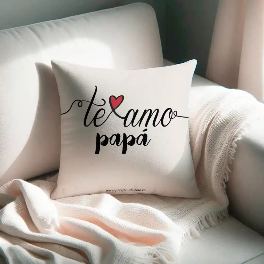 Cojín Regalo Papá Te Amo