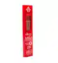 Minas 2 Mm Gipao Tarro Rojo 2b (gp-620)