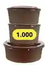 Bowl Bamboo 1000 Cc X 10 Unds