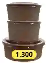Bowl Bamboo 1300 Cc X 10 Unds