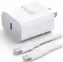 Cargador Potencia 1hora Tipo C 3a