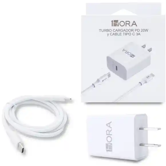 Cargador Potencia 1hora Tipo C 3a