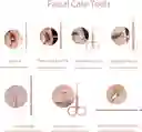 Set Manicure Kit Aseo Personal Profesional Estuche Viajero Color Rosado X18 Piezas