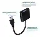 Cable Convertidor Usb3.0 A Vga Hembra 1080p Para Pc
