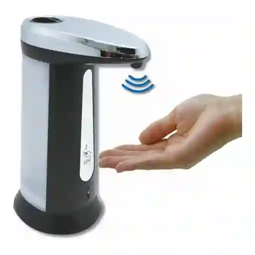 Dispensador De Gel Antibacterial/jabón Líquido Automático Aluminio 400 Ml