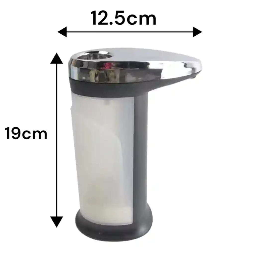 Dispensador De Gel Antibacterial/jabón Líquido Automático Aluminio 400 Ml