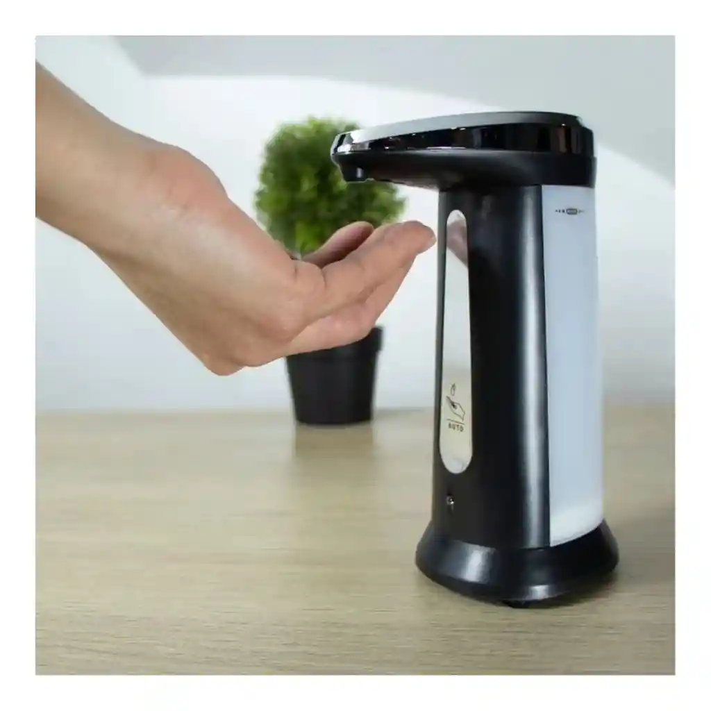 Dispensador De Gel Antibacterial/jabón Líquido Automático Aluminio 400 Ml