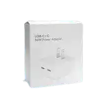 Cubo Iphone Carga Rapida 50w Doble Puerto Tipo C Lightning + Cable Tipo C A Lightning 1 M