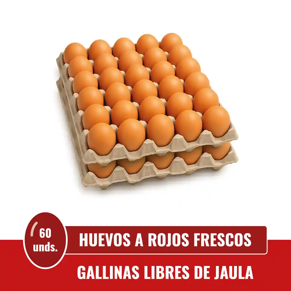 Huevos A Rojos X 60 Unds