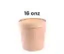 Envase Bambo 16 Onz Con Tapa X 10 Unds