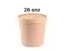 Envase Bambo 26 Onz Con Tapa X 10 Unds