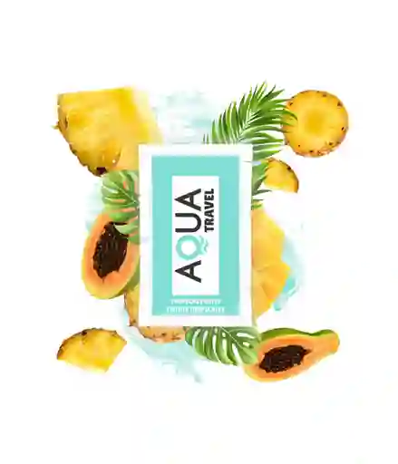 Lubricante Sabor A Frutas Tropicales A Base De Agua - 6ml Aqua Travel
