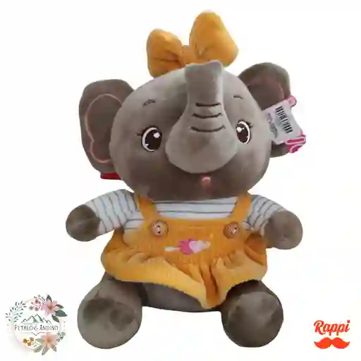 Peluche Elefantita Coqueta De Jardín