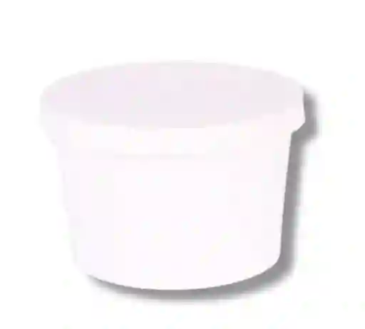 Envase 8 Onz Blanco X 10 Unds Con Tapa