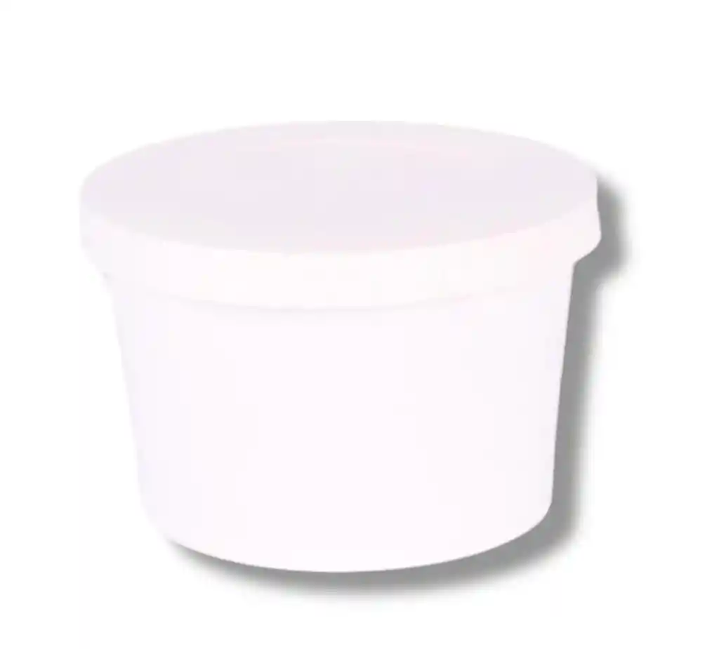 Envase 8 Onz Blanco X 10 Unds Con Tapa