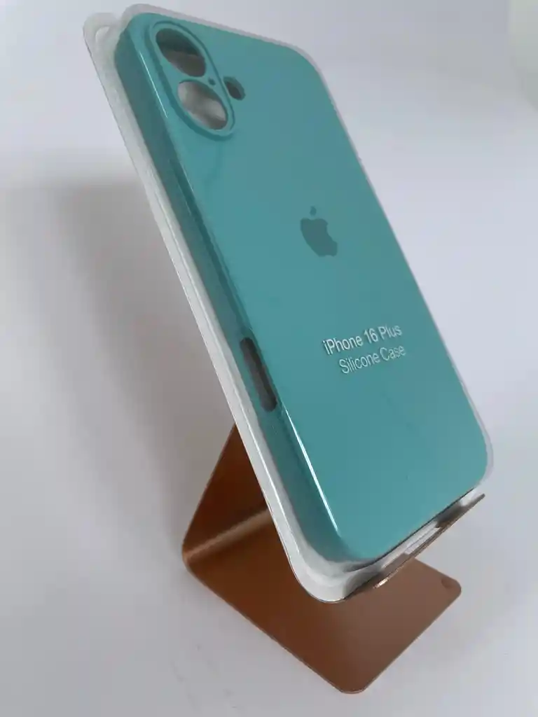Silicon Case Iphone 16 Plus Verde Menta
