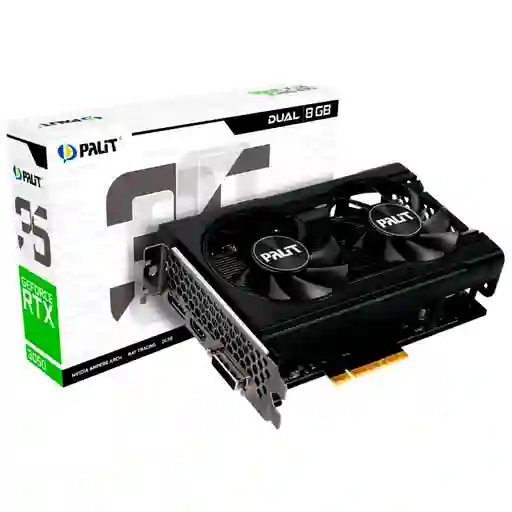 Tarjeta De Vídeo Palit Geforce Rtx 3050 Dual Gddr6 8gb
