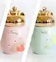 Mug Taza Coleccionable Osito Tapa Corona Kawaii Pocillo Cerámica Oso