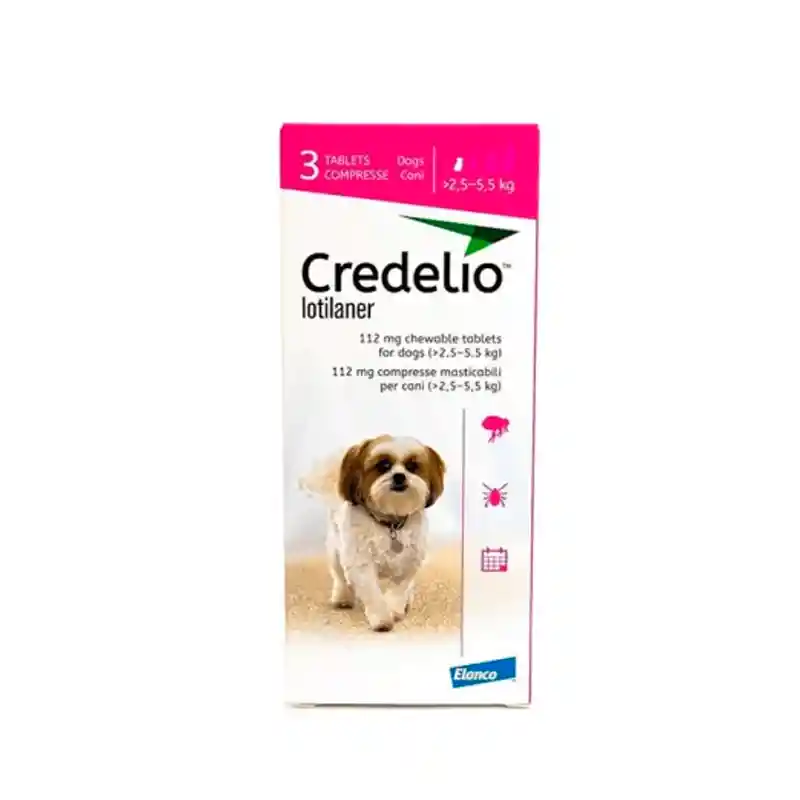 Credelio 112mg Caja X 3 Tab 2.5-5.5kg