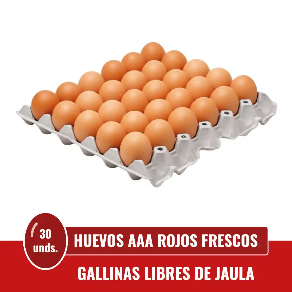 Huevos Triple A Rojos X 30 Unds