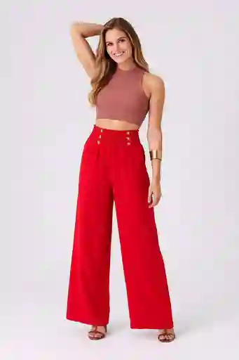 Pantalon Chalis “scarlet Elegance”