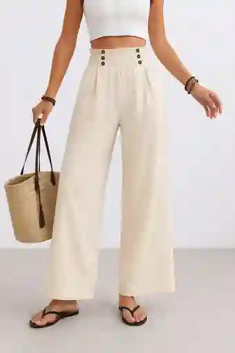 Pantalón Palazzo "luna Crema"