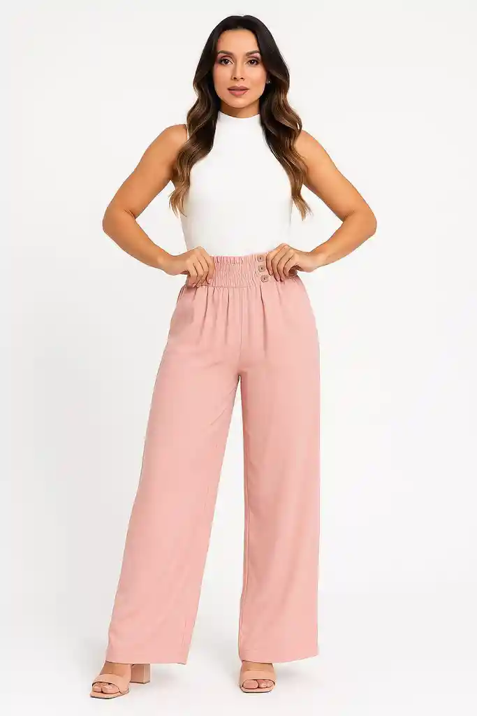🌸✨ Pantalón Palazzo "rose Chic" ✨🌸