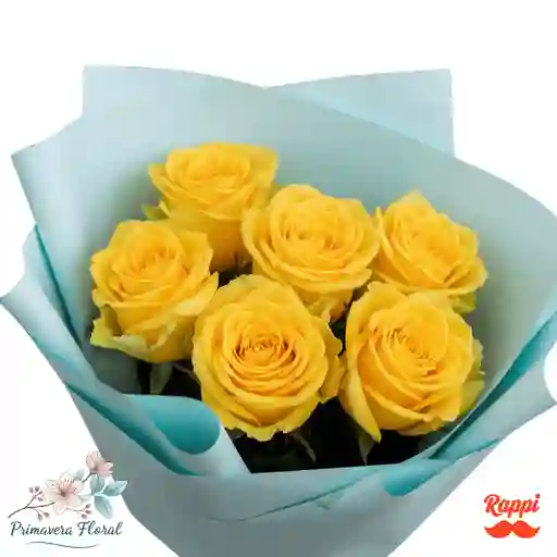 6 Rosas Amarillas