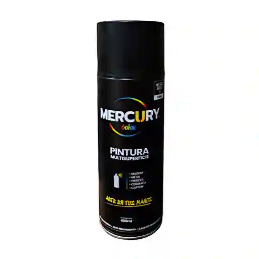 Pintura En Aerosol Negro Brillante 400ml