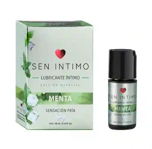 Lubricante Sen Íntimo Menta 30 Ml Sensación Fría Edición Especial Lubricante Menta