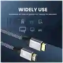 Cable Hdmi 2.1 Trenzado 2m - 8k / 60hz Flexible Chapado Oro