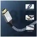 Cable Hdmi 2.1 Trenzado 2m - 8k / 60hz Flexible Chapado Oro