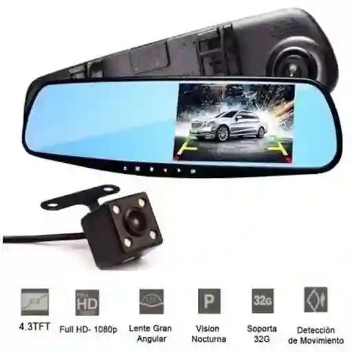 Camara Dvr Carro Espejo Sencillo