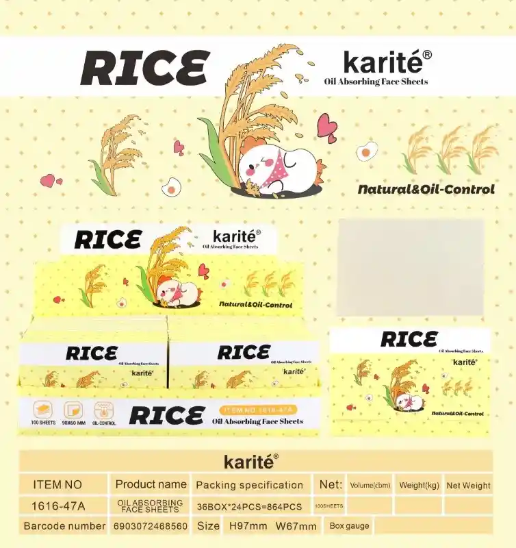 Papel Absorbente De Grasa Arroz Ref 1616-47a