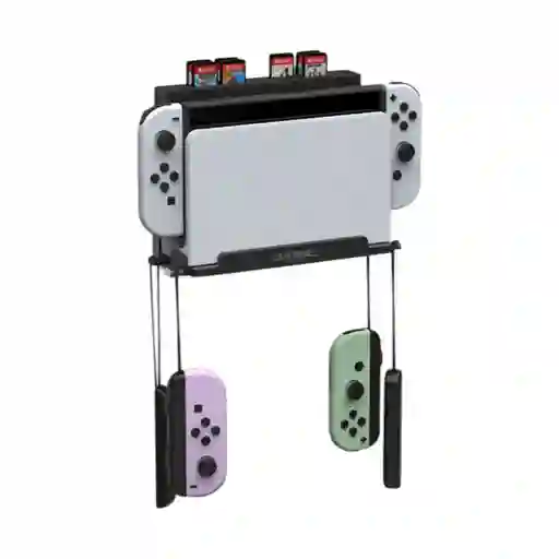 Soporte Pared Base Para Switch Dock + 2 Soporte Controles