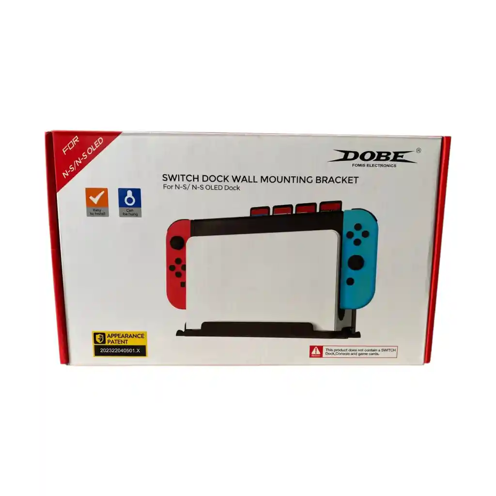 Soporte Pared Base Para Switch Dock + 2 Soporte Controles