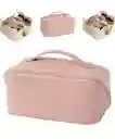 Cosmetiquera Tendencia Tipo Bolso Rosada O Beige