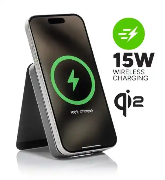 Cargador Inalambrico Mophie Qi2 Snap+ Powerstation Mini 5.000 Mah - Negro