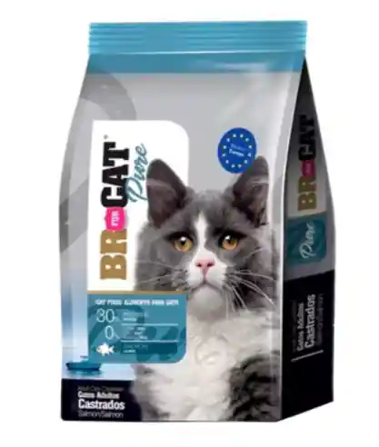 Br For Cat Pure Para Gatos Castrados Sabor A Salmón 3 Kg