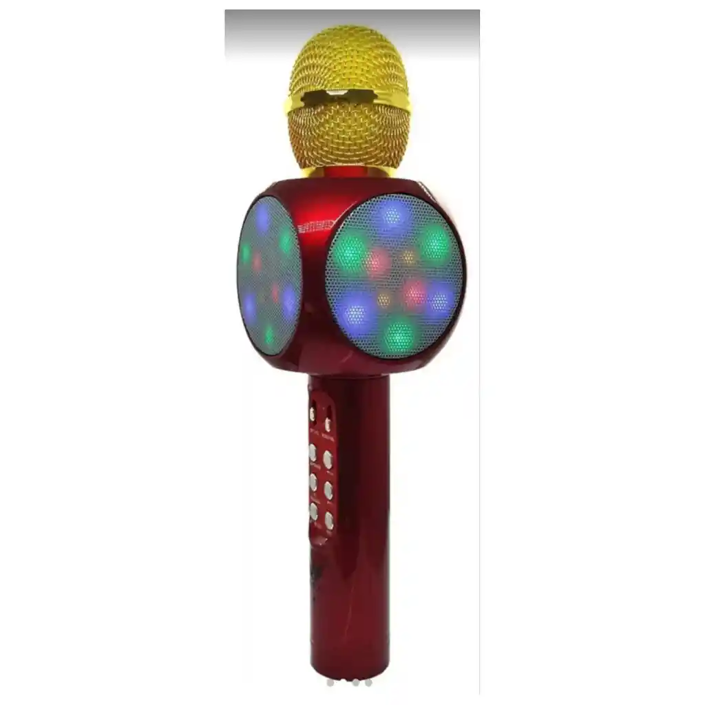 Microfono Karaoke Parlante Led Inalambrico Fiestas Reuniones