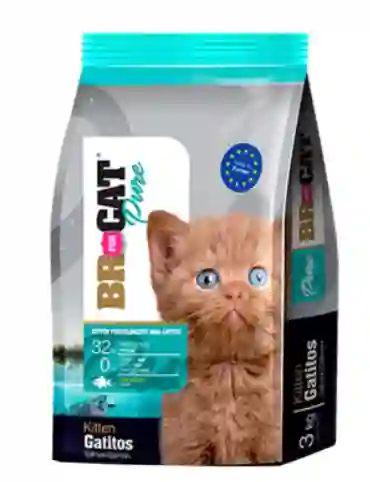 Br For Cat Pure Para Gatitos De 1 Kg Sabor A Salmón