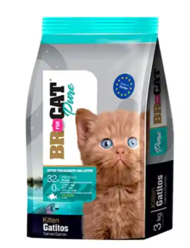 Br For Cat Pure Para Gatitos De 1 Kg Sabor A Salmón