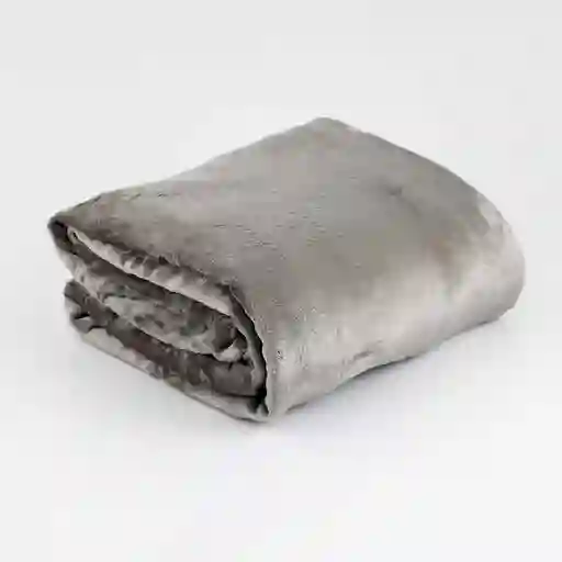 Cobija Expressions Flannel Queen 200x220cm Gris Poliester